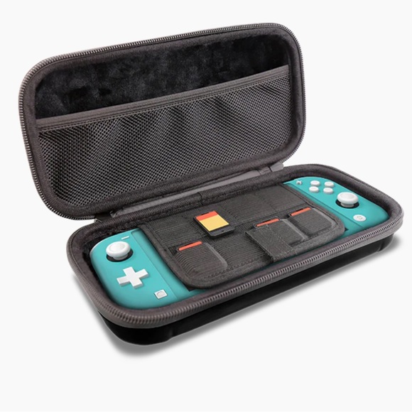 Nintendo Switch Lite Premium Travel Kit Hardshell Carry Case With Accessories - Picture 13 of 16